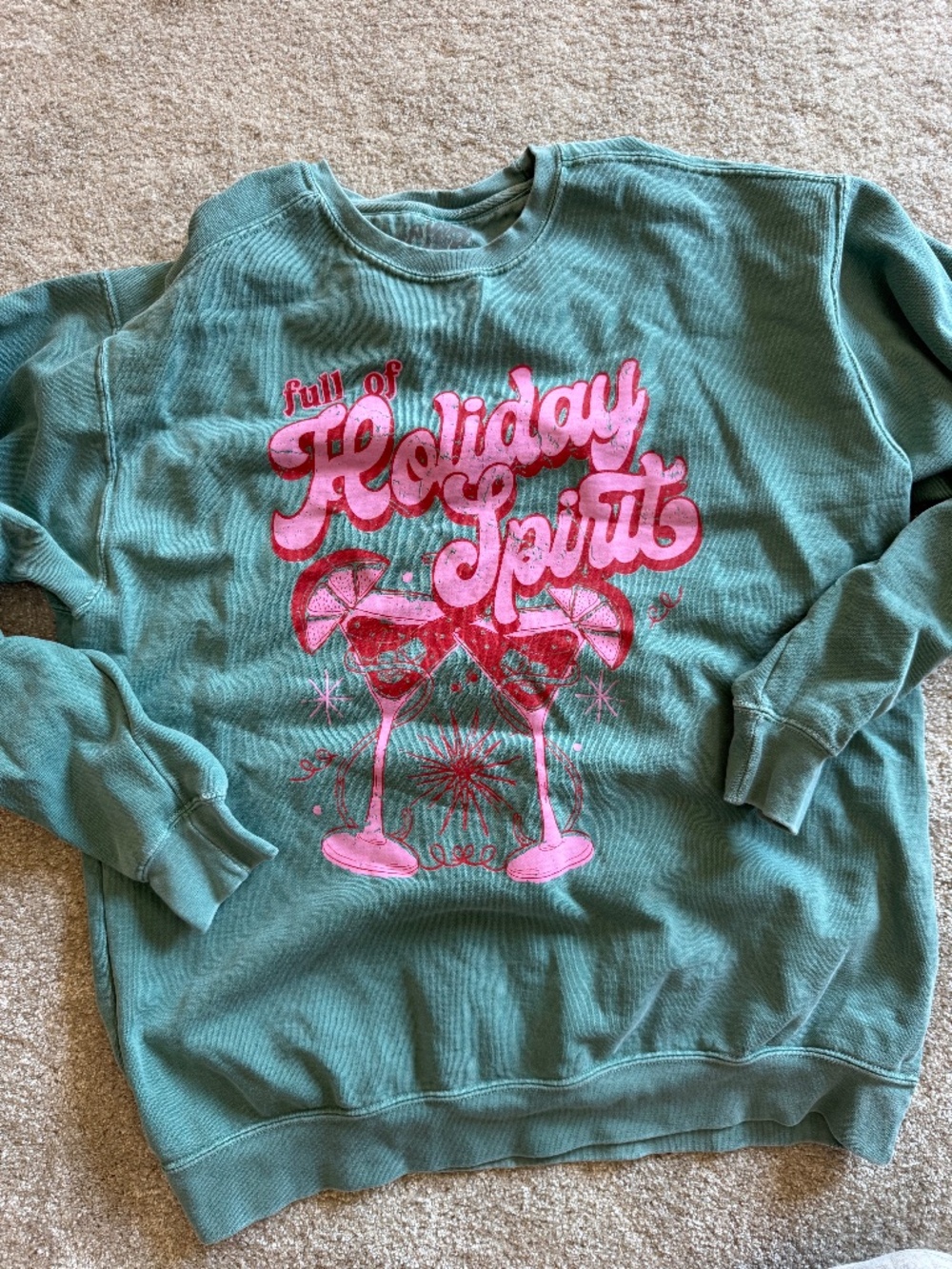 christmas sweatshirt - full of Holliday spirit